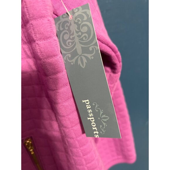 Womens Quilted Full-Zip Jacket Large By Passports - Picture 3 of 7